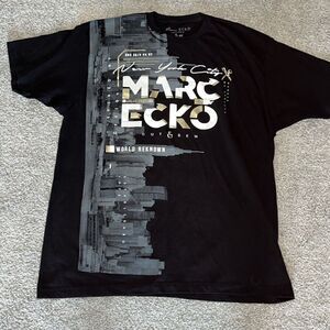 New Marc Ecko Cut & Sew Shear anarchy  black t shirt mens size XXL New York City